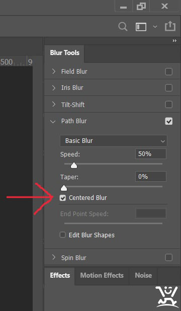 ایجاد سایه حرفه ای در فتوشاپ 6 ابزار Blur Tools در فتوشاپ