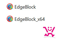 غیر فعال سازی مرورگر Edge با یک کلیک 1 انتخاب معماری ویندوز در نرم افزار Edge Block