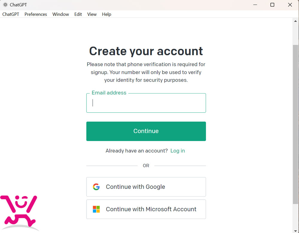نرم افزار ChatGPT برای کامپیوتر + دانلود 5 ساخت اکانت رایگان ChatGPT
