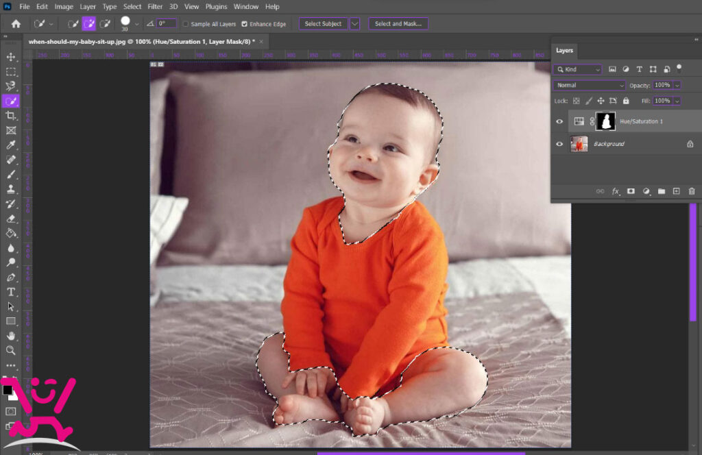 تغییر رنگ لباس در فتوشاپ + آموزش تصویری 7 count(title)%
