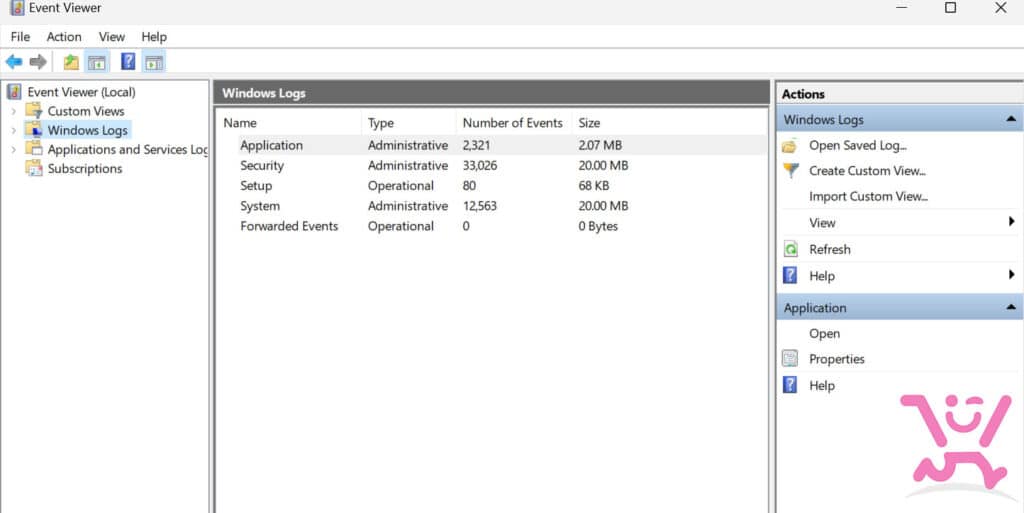 فهمیدن دلیل خرابی و خطای ویندوز | نمایش Error Logs